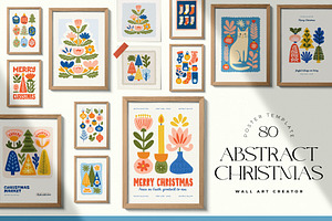Abstract Christmas | WallArt Creator, an Object Graphic by Leleka.Store