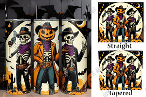 Howdy Halloween Tumbler Wrap, a Graphic by Rose Art