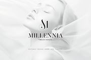 Millennia - M monogram brand identit, a Graphic by Graphema Digital (Thumbnail 2 of 12)
