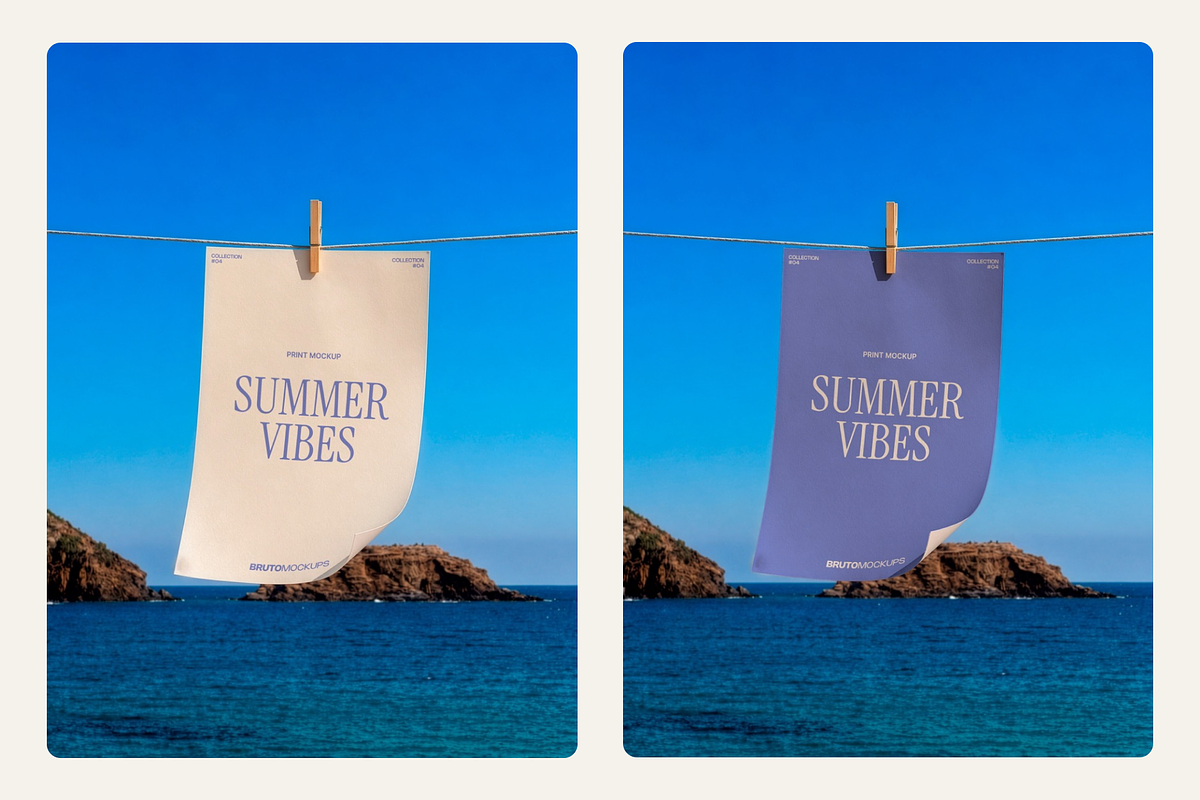 Summer Mockup Kit – 11 PSD Mockups, an Advertising Mockup by Bruto Mockups (Photo 8 of 13)