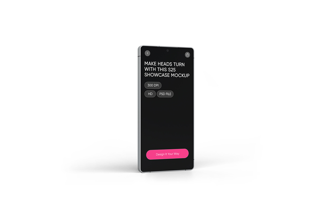 Samsung Galaxy S25 Mockup, a Device Mockup by Mockupdaddy (Photo 16 of 23)