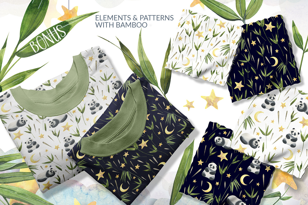 Pandas & Moon Dreamy Watercolor, an Animal Illustration by NATASHA CHU (Photo 13 of 13)