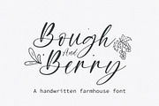 Bough and Berry - Handwritten font, a Handwritten Font by BitongType (Thumbnail 1 of 10)
