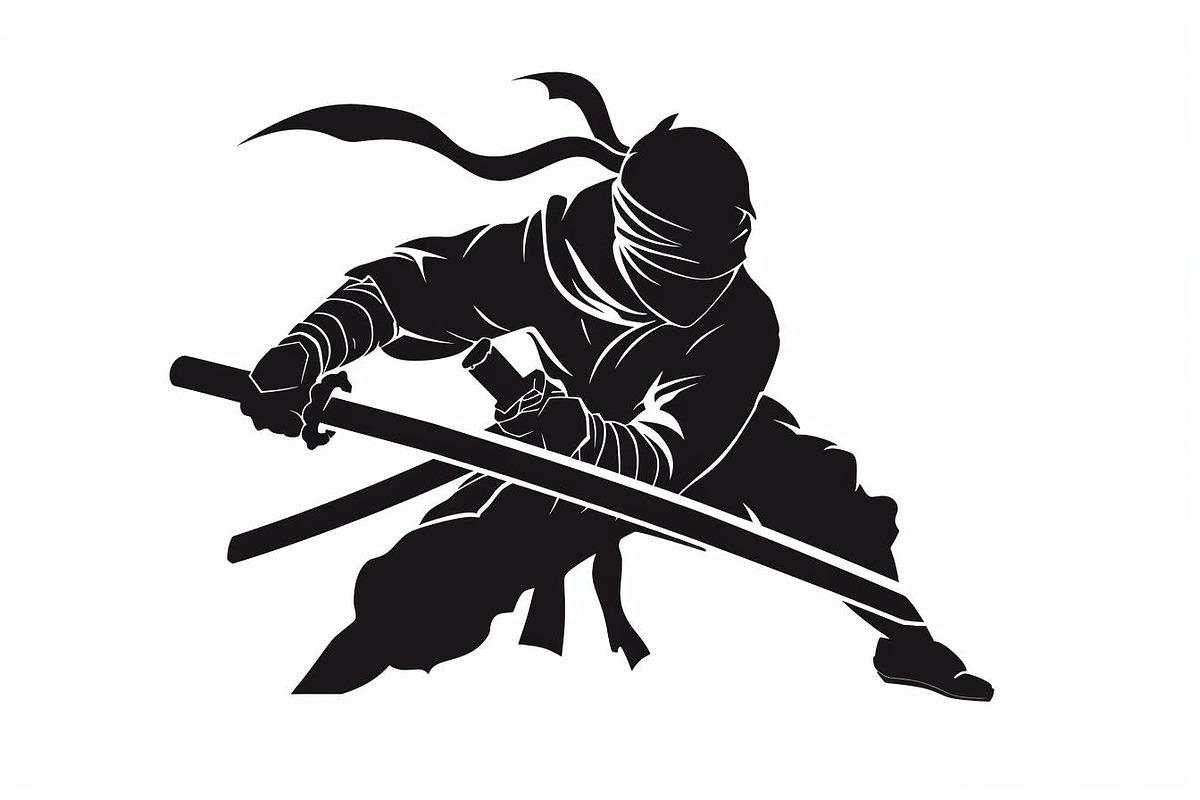 Samurai Ninja Sword Battle, an Illustration by Designs_River (Photo 3 of 10)
