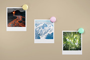 Polaroid Collage Mockup, an Advertising Mockup by SLAB! Design (Thumbnail 4 of 6)