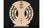 Free Standing Perpetual Calendar, an Object Graphic by ThemeXDigital (Thumbnail 1 of 6)
