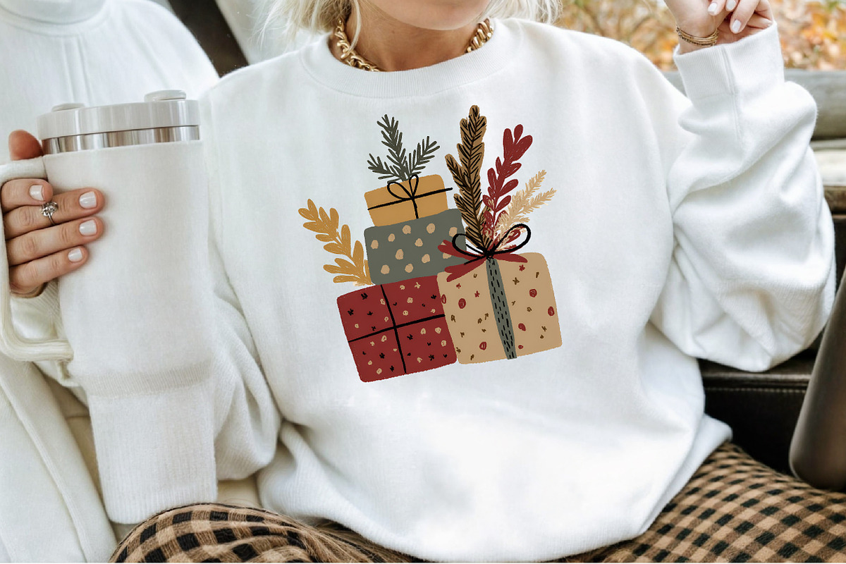 Boho Christmas Clipart Bundle, an Illustration by Sublimation Artist (Photo 4 of 6)