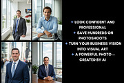 40 AI Business Man Photo Prompts, a Business Photo by Selenique Studio (Thumbnail 6 of 13)