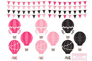 Hot Pink Hot Air Balloons & Patterns, an Illustration by Amanda Ilkov (Thumbnail 4 of 5)