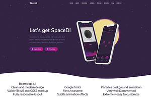 Spacey – HTML App Landing Page