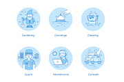Services icons, an Outline Icon by Pykhtik Design Shop (Thumbnail 2 of 4)