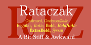 Rataczak, a Serif Font by Ingrimayne Type (Thumbnail 1 of 10)