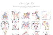 Cute Giraffe Clipart Pack, a Decorative Illustration by Pati Paints (Thumbnail 2 of 11)