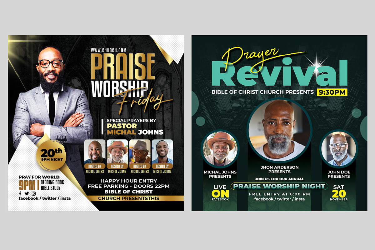 New-200 Church Flyers Bundle, a Flyer Template by AfzaalGraphics (Photo 19 of 41)