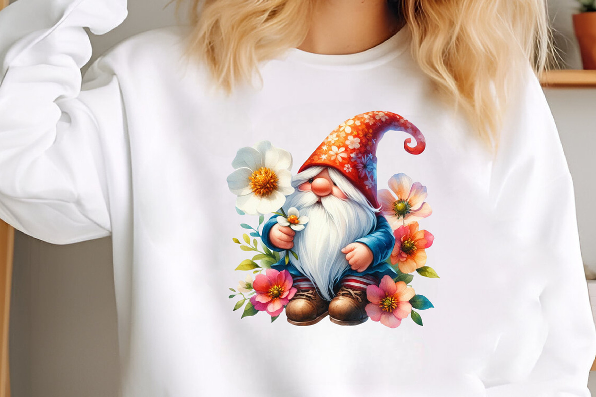 Gnome flowers clipart, an Illustration by Designworld (Photo 2 of 5)
