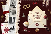 The Amour Club Romantic Collage Pack, an Object Graphic by lerinartstudio (Thumbnail 1 of 9)