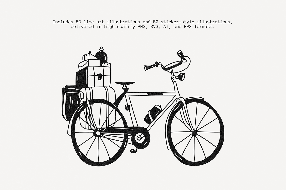 Lets Go Camping: 50 Illustration Set, a Person Illustration by Veyla (Photo 8 of 14)