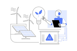 High-Efficiency Renewable Energy, a Technology Illustration by Visual Generation