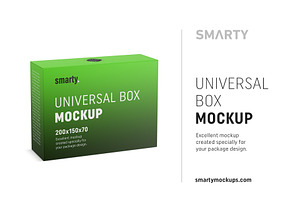 Universal Box Mockup 200x150x70