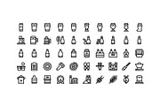50 Beer Icons, an Outline Icon by Side Project (Thumbnail 2 of 7)