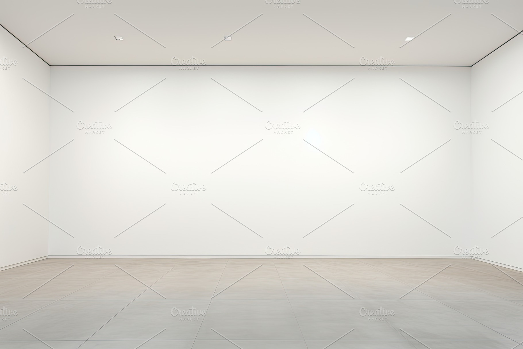 Empty white room with white walls an, a Photo by SaroStock