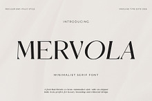 Mervola - Minimalist Serif Font