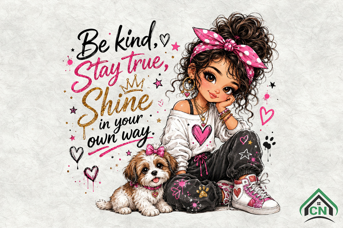 Be Kind Stay True Shine PNG, a Seasonal Illustration by Craft Nest (Photo 1 of 6)