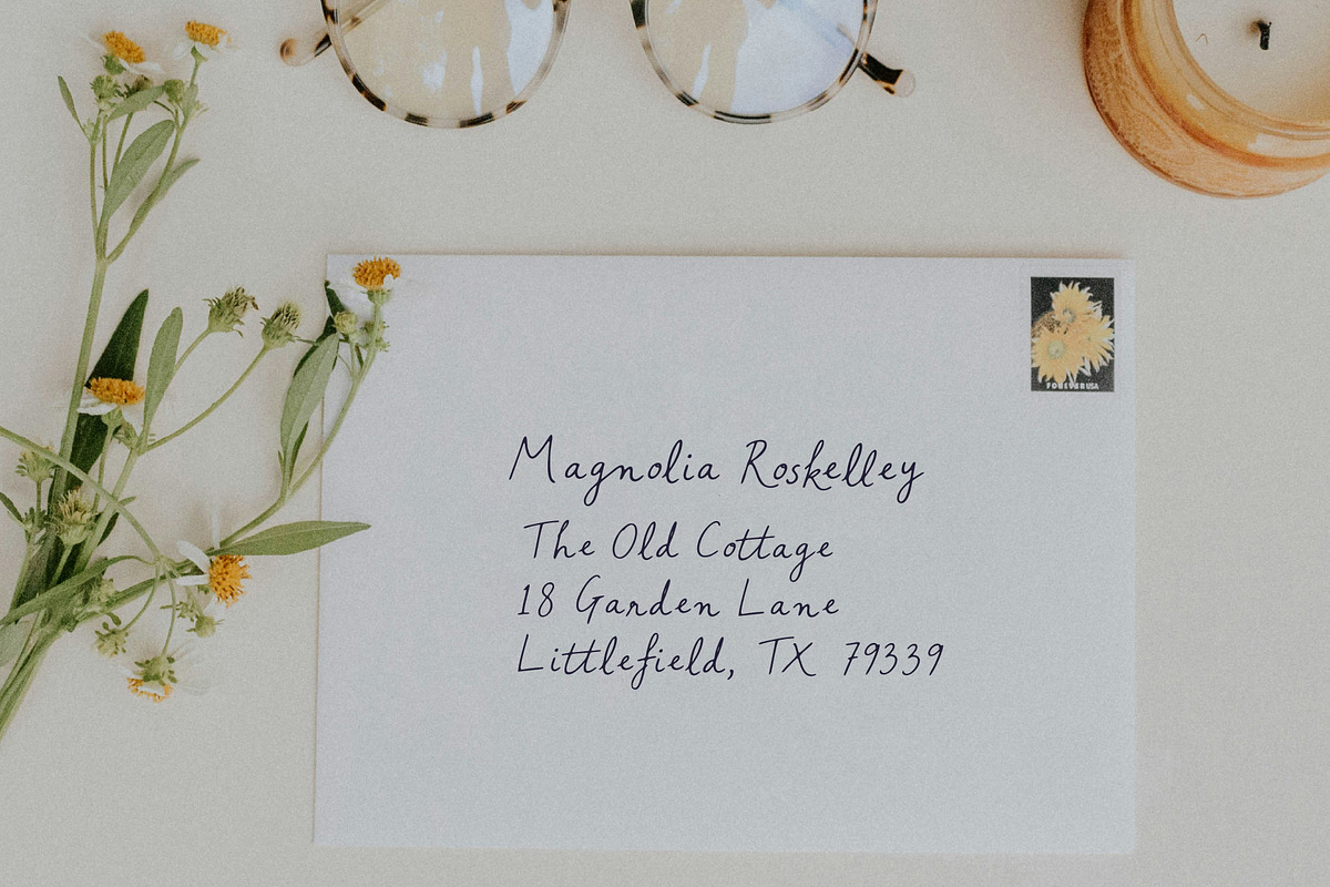 Letters from Magnolia Script Font, a Handwritten Font by Kaya Fonts (Photo 21 of 32)