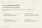 1 Month Social Media Management, a Social Media Template by Layl Atelier (Thumbnail 2 of 8)