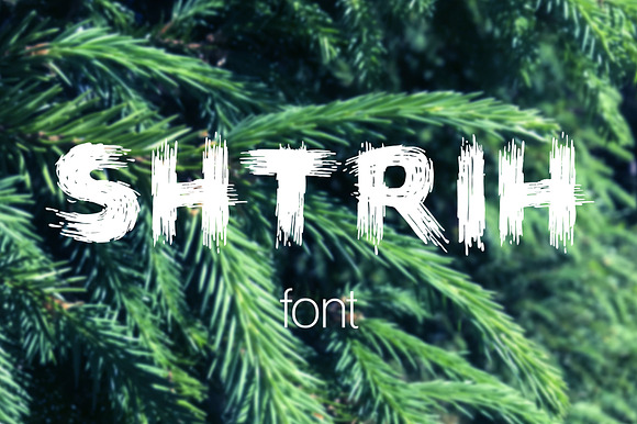 Shtrih font preview 7