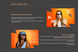 Gente Loca - One Page Template