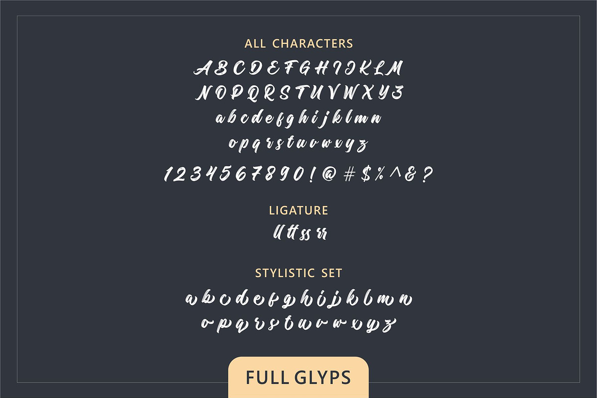 Margadeth Bold Script, a Script Font by HanzelSpace Studio (Photo 9 of 9)
