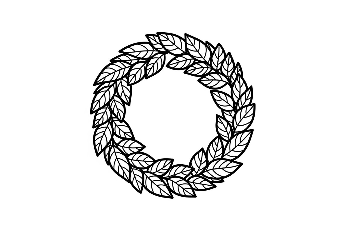 Leaf Laurel Wreath Frame Bundle, an Illustration by Gaye Art (Photo 42 of 51)