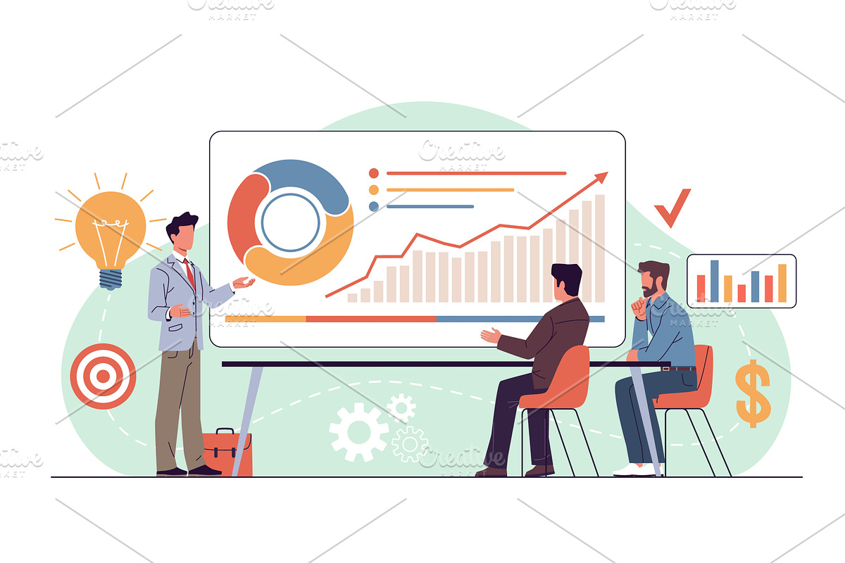 Business negotiations. New project, a Finance Illustration by YummyBuum