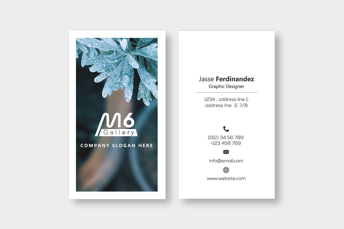 Nature Business Card Template- S48, a Business Card Template by M6 Gallery (Photo 2 of 5)