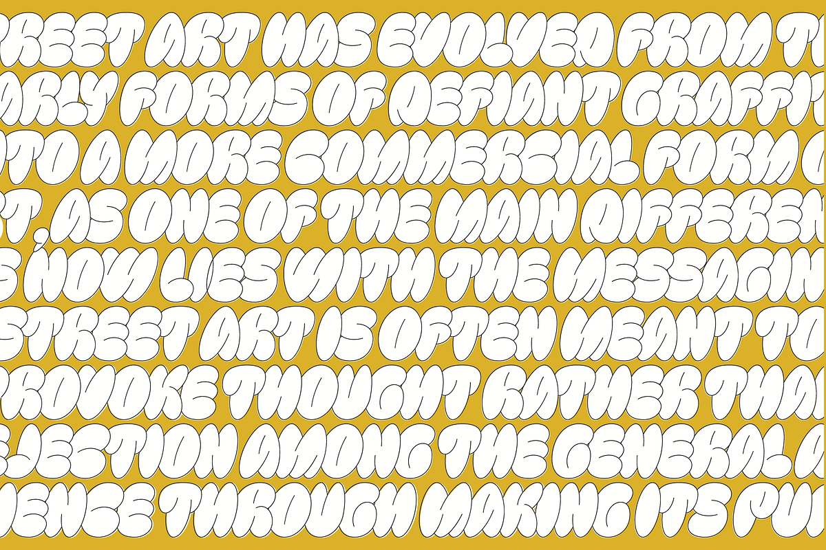 Bulbis - Bubble Font, a Handwritten Font by Zarma Type (Photo 3 of 10)