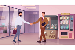 Handshake characters. Business, a Person Illustration by Onyx