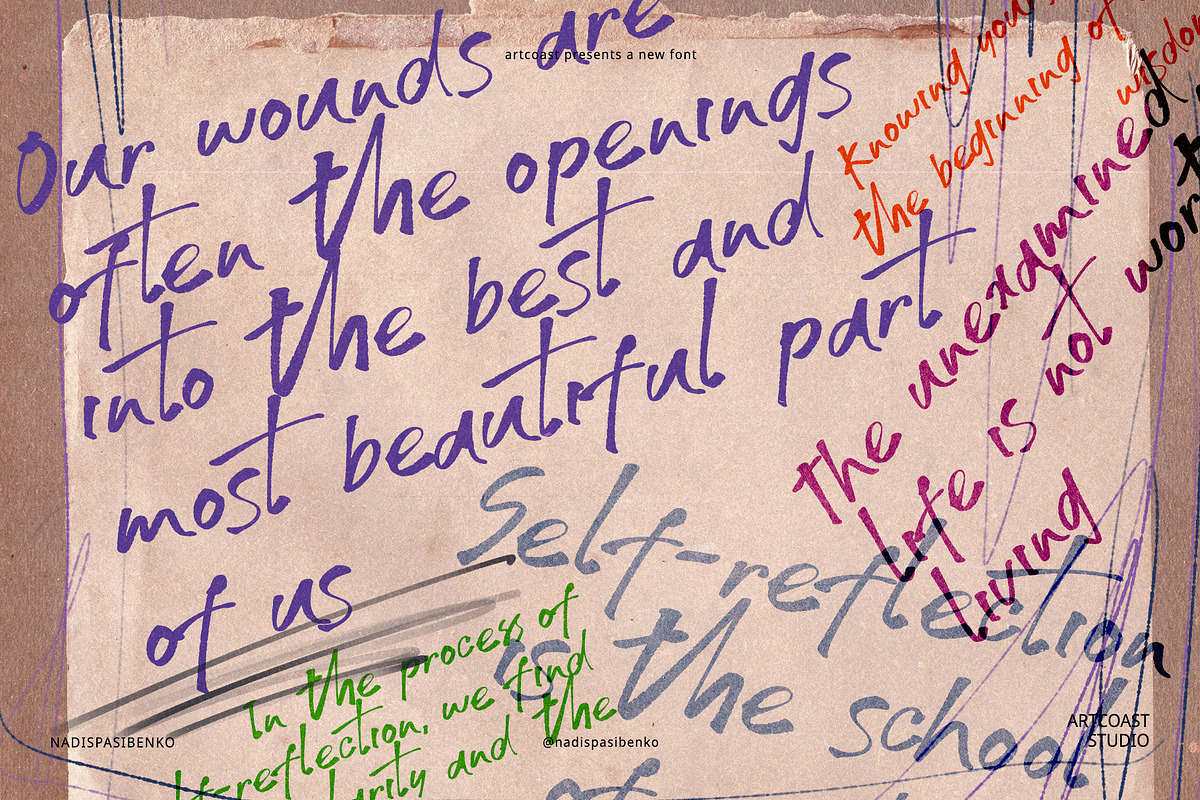 Elegant Inky Font - Silent Waters, a Script Font by Artcoast Fonts (Photo 2 of 8)