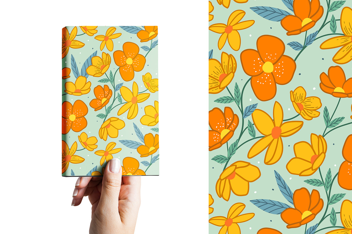 Floral seamless pattern, a Pattern Graphic by hanifa_design (Photo 12 of 12)