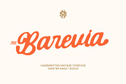 MN Barevia - Handwritten Vintage, a Script Font by Mantra Naga (Thumbnail 1 of 16)