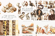 Autumn Mega Bundle 2000+, a Seasonal Illustration by PeDe Designs (Thumbnail 2 of 17)