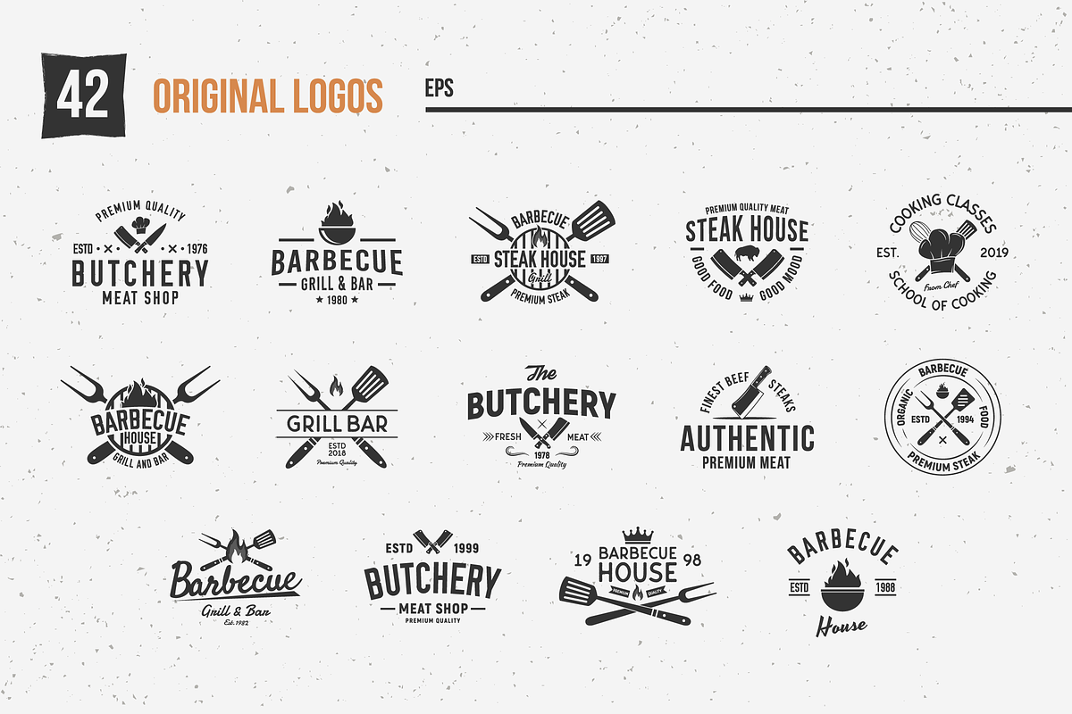 Vintage Food business logo set, a Branding & Logo Template by DenysHolovatiuk (Photo 6 of 13)