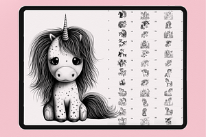 Unicorn Brushes Procreate Photoshop