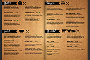 Steak Grill Restaurant Menu Template, a Flyer Template by Hotpin (Thumbnail 3 of 3)