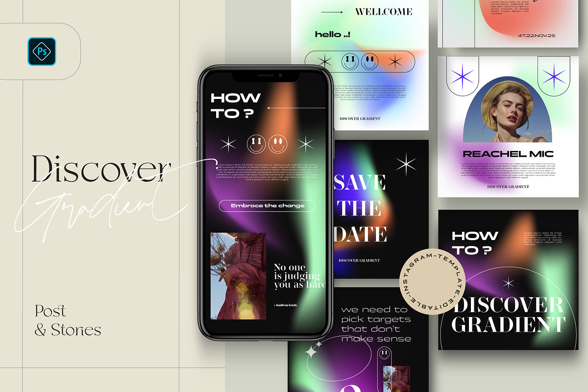 Discover Gradient Social Media, a Social Media Template by Dirtytemp Studio (Photo 7 of 7)