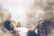 Splash Watercolor Photoshop Action, an Action Add-On by AndriyFM (Thumbnail 9 of 15)