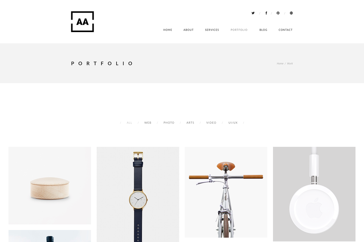 AA - Minimal Sketch Template, a Websites & App Template by bigpsfan's SHOP (Photo 8 of 9)