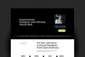 Designer Portfolio Squarespace 7.1