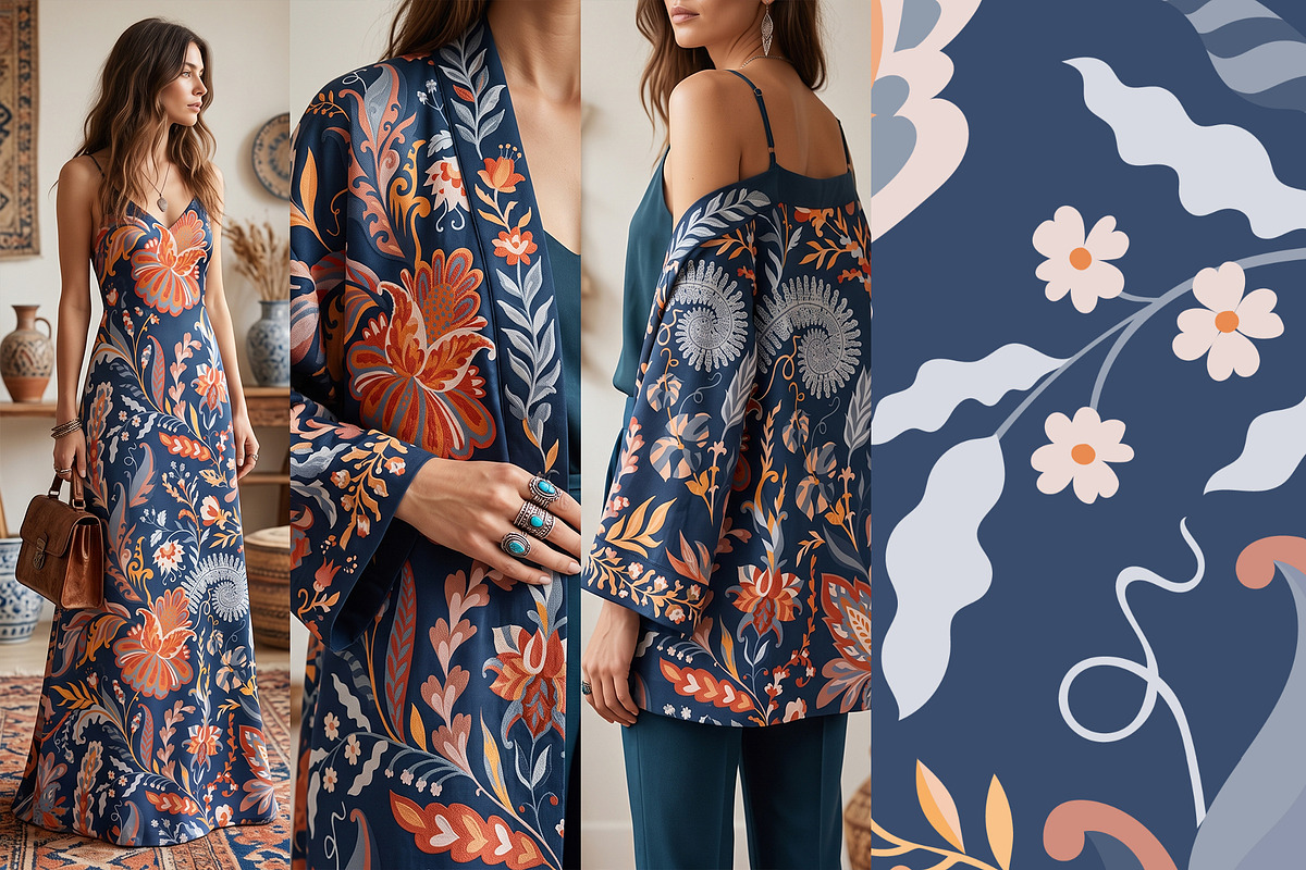 Boho Damask & Geometric Patterns, a Pattern Graphic by Sonulkaster (Photo 5 of 10)