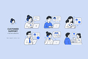 Industrial control panel UI kit, a Technology Illustration by ZinetroN (Thumbnail 2 of 3)